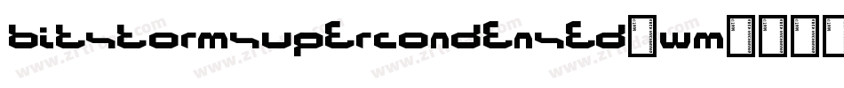 BitstormSupercondensed-wm42字体转换
