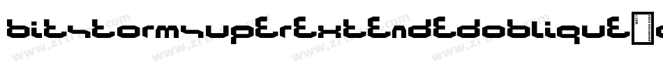 BitstormSuperextendedOblique-dX1l字体转换