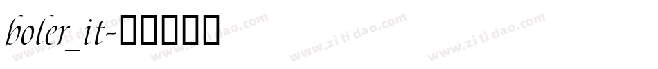boler_it字体转换