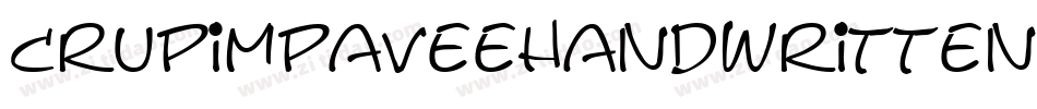 Crupimpaveehandwritten2-BpJd字体转换