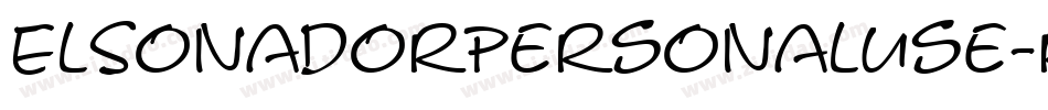 ElSonadorPersonalUse-rVBp字体转换