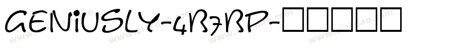 Geniusly-4B7Bp字体转换