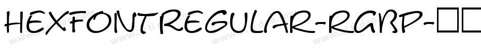 HexFontRegular-rGBp字体转换