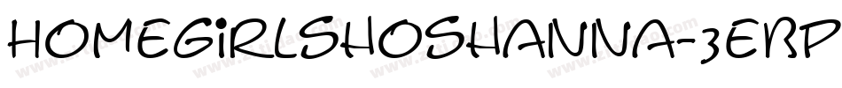 Homegirlshoshanna-3eBp字体转换