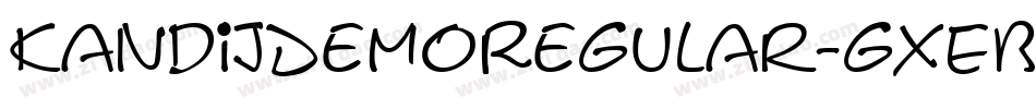KandijDemoRegular-gxEBp字体转换