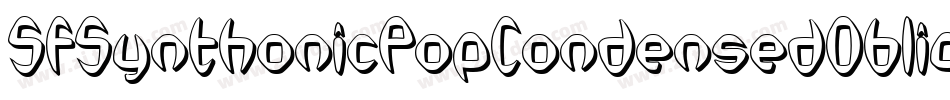 SfSynthonicPopCondensedOblique-Er1z字体转换