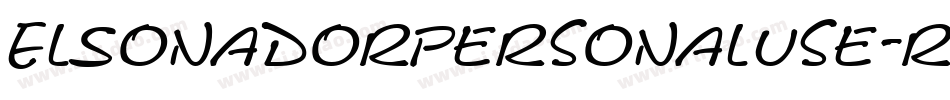 ElSonadorPersonalUse-rVBp字体转换