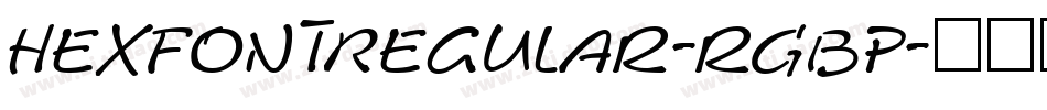 HexFontRegular-rGBp字体转换
