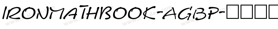 IronMathbook-AGBp字体转换
