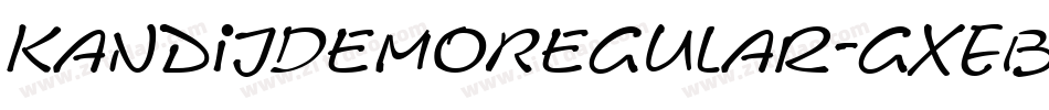 KandijDemoRegular-gxEBp字体转换