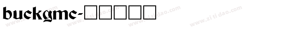buckgmc字体转换