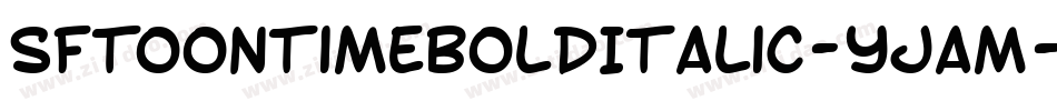 SfToontimeBoldItalic-yjam字体转换