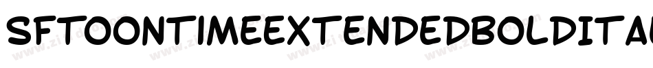 SfToontimeExtendedBoldItalic-6azg字体转换
