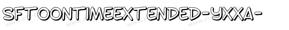 SfToontimeExtended-YXxa字体转换