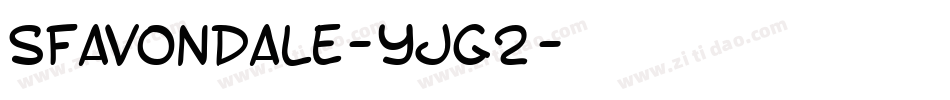 SfAvondale-yjg2字体转换
