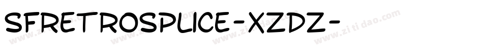 SfRetrosplice-XZdZ字体转换