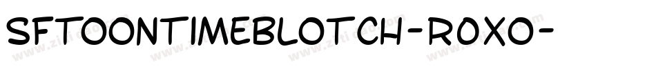 SfToontimeBlotch-R0xo字体转换