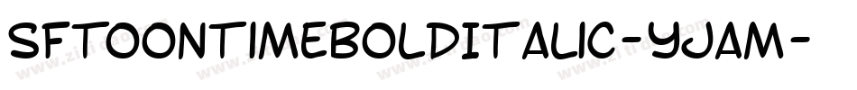 SfToontimeBoldItalic-yjam字体转换