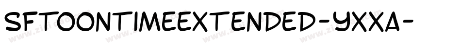 SfToontimeExtended-YXxa字体转换