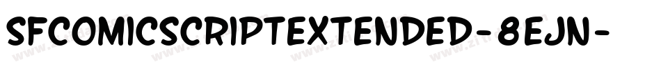 SfComicScriptExtended-8eJn字体转换