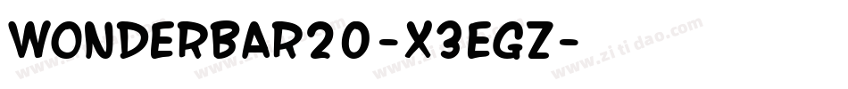 Wonderbar20-X3EgZ字体转换