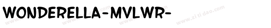 Wonderella-MVLwr字体转换