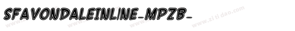 SfAvondaleInline-MpzB字体转换 SfAvondaleInline-MpzB字体转换