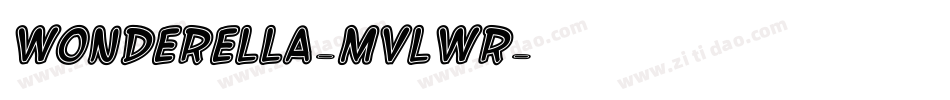 Wonderella-MVLwr字体转换