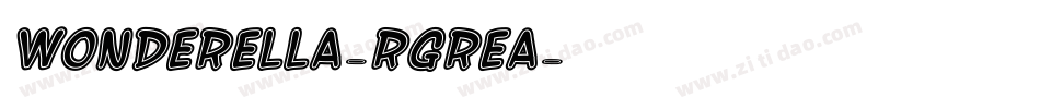Wonderella-rgreA字体转换