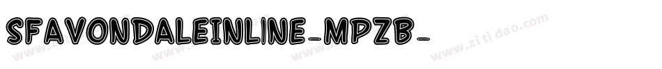 SfAvondaleInline-MpzB字体转换 SfAvondaleInline-MpzB字体转换