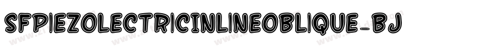 SfPiezolectricInlineOblique-Bjd8字体转换