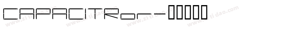CAPACITRor字体转换