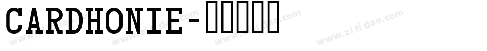 Cardhonie字体转换