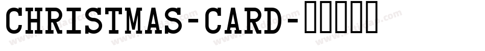 Christmas-Card字体转换