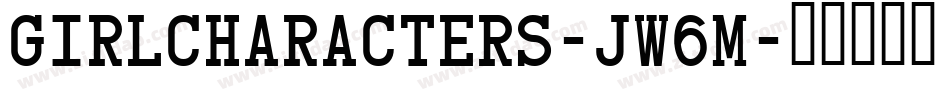 GirlCharacters-Jw6m字体转换