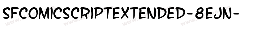SfComicScriptExtended-8eJn字体转换