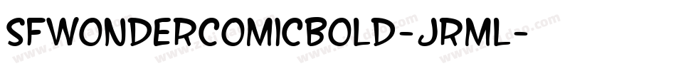 SfWonderComicBold-jRml字体转换