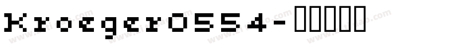 Kroeger0554字体转换