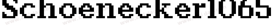 Schoenecker1065字体转换