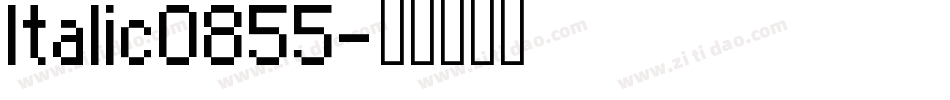 Italic0855字体转换