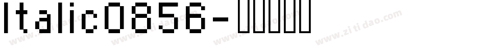 Italic0856字体转换