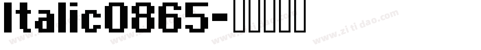 Italic0865字体转换