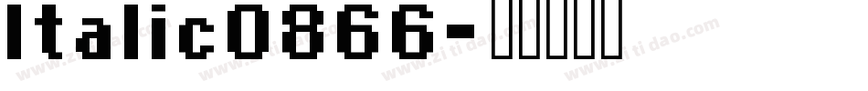 Italic0866字体转换