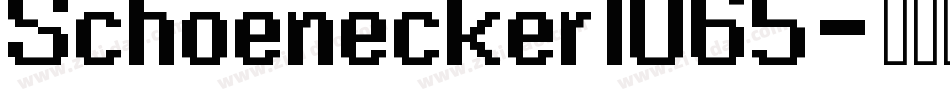 Schoenecker1065字体转换