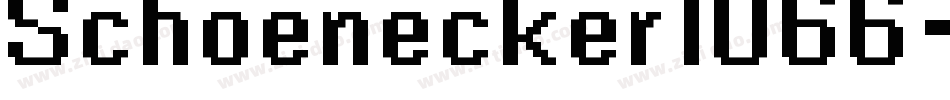 Schoenecker1066字体转换