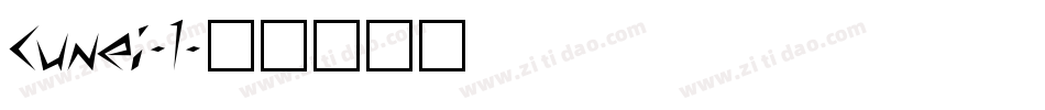 Cunei-1字体转换