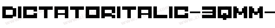DictatorItalic-3qmM字体转换