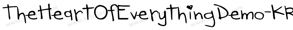 TheHeartOfEverythingDemo-KRdD字体转换 TheHeartOfEverythingDemo-KRdD字体转换