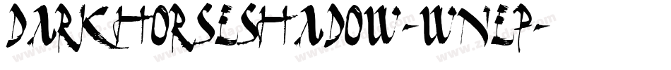 DarkHorseShadow-wneP字体转换
