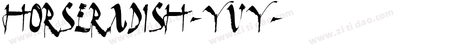 Horseradish-yvY字体转换
